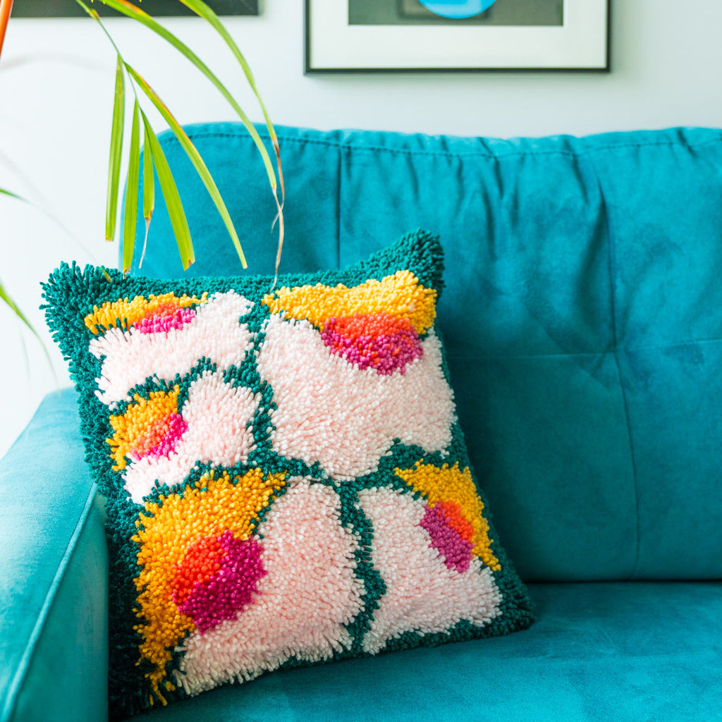 Sugarbush and Lush and Leafy Latch Hook Cushion Kits