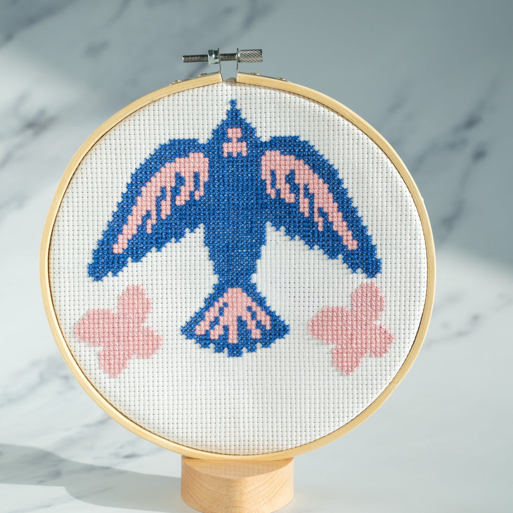 Bird cross stitch kit